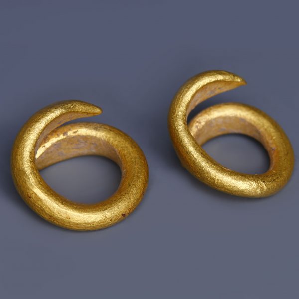 European Bronze Age Gold Hair Rings