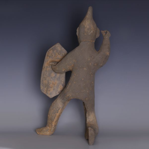 Han Dynasty Warrior Figure with Shield