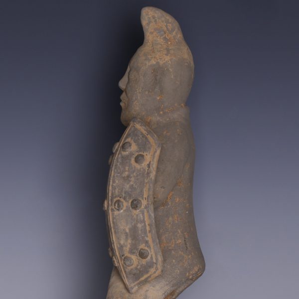 Han Dynasty Warrior Figure with Shield