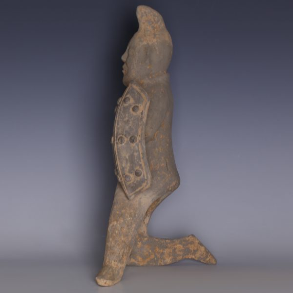 Han Dynasty Warrior Figure with Shield