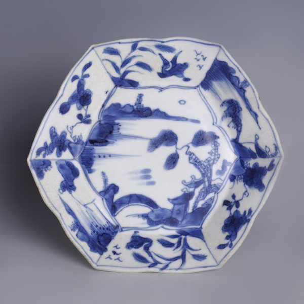 Kangxi Blue and White Export Ware Saucer