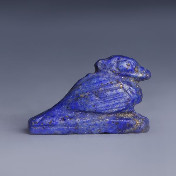 Egyptian Lapis Lazuli Amulet of an Ibis