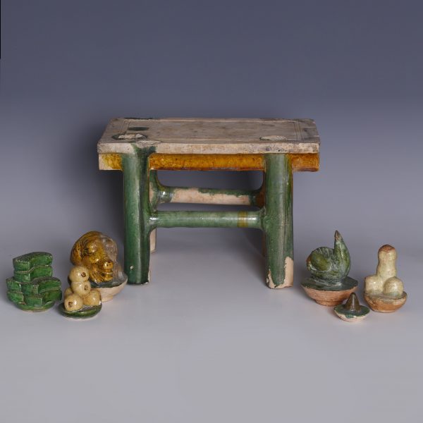 Sancai Glazed Ming Dynasty Offerings Table