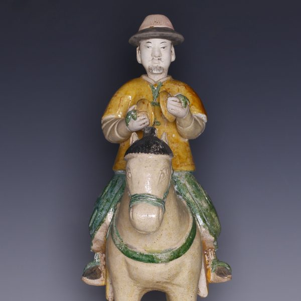 Sancai Glazed Ming Dynasty Horseman