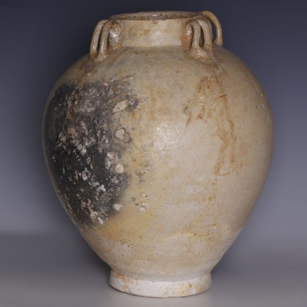 Chinese Tang Dynasty Ash Glazed Wan Nian Jar