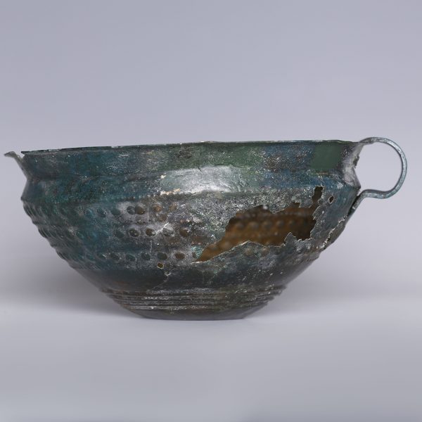 European Bronze Age Cup with Geometrical Decoration