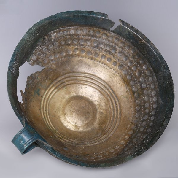 European Bronze Age Cup with Geometrical Decoration