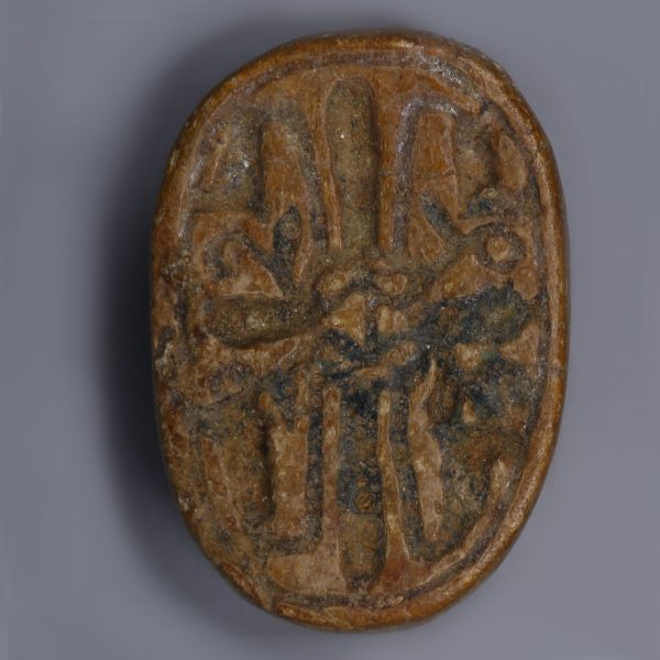 Canaanite Steatite Scarab of Hathor