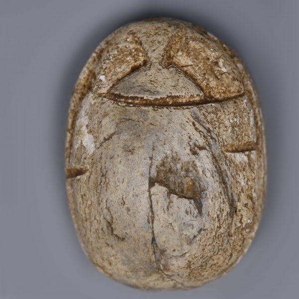 Egyptian Steatite Scarab dedicated to Amun, Ma’at and Ra