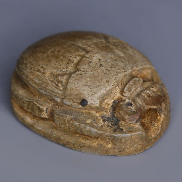 Egyptian Steatite Scarab Dedicated to Ramesses II