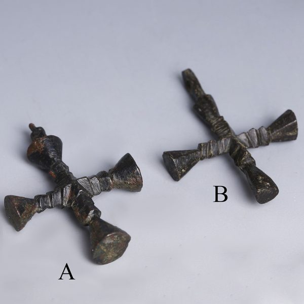 Late Roman-Byzantine Bronze Cross Pendants
