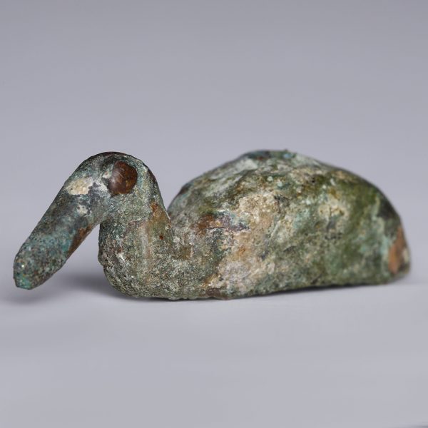 Luristan Duck Statuette in Bronze
