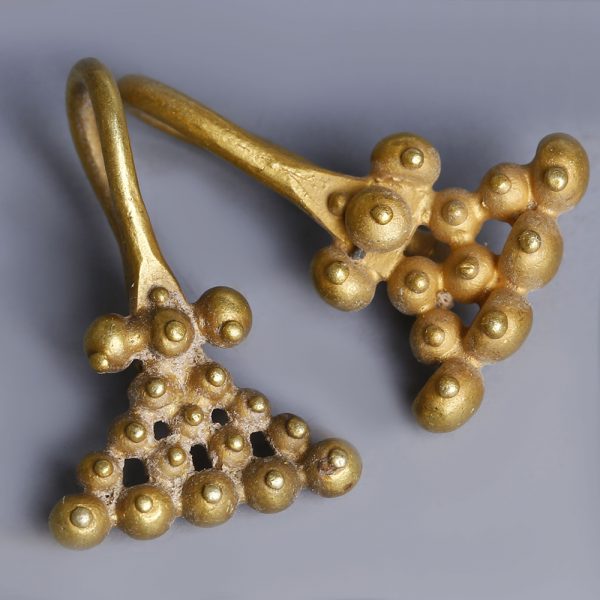 Near Eastern-Western Asiatic Gold Earrings