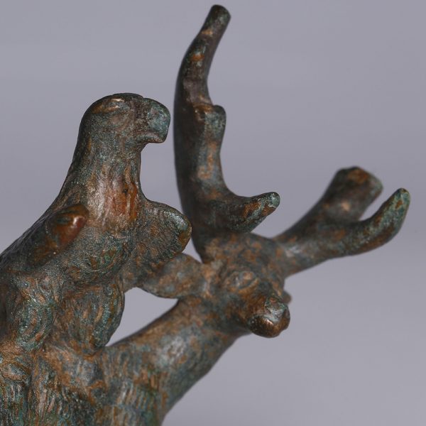 Roman Bronze Statuette of the Dolichene Couple