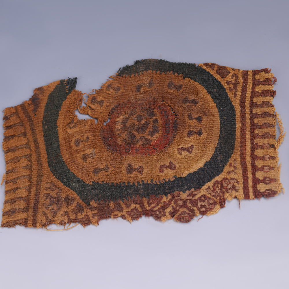 A Coptic Fragment with a Polychromatic Medallion graphic