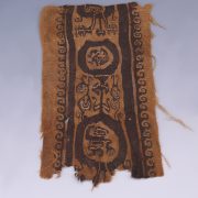 Coptic Textile Strip with Dancer, Zoomorphic and Floral Motifs