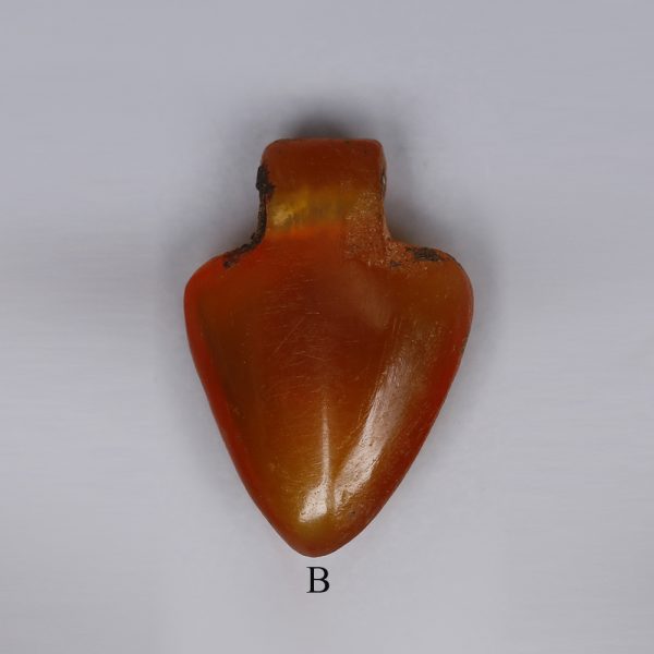 egyptian carnelian heart amulet b