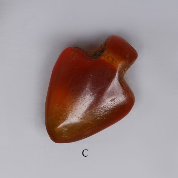 egyptian carnelian heart amulet c