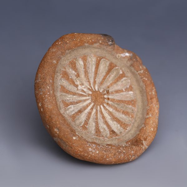Ancient Egyptian Terracotta Daisy Amulet Mould