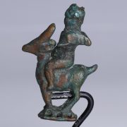 Roman Bronze Statuette of Cupid on a Goat