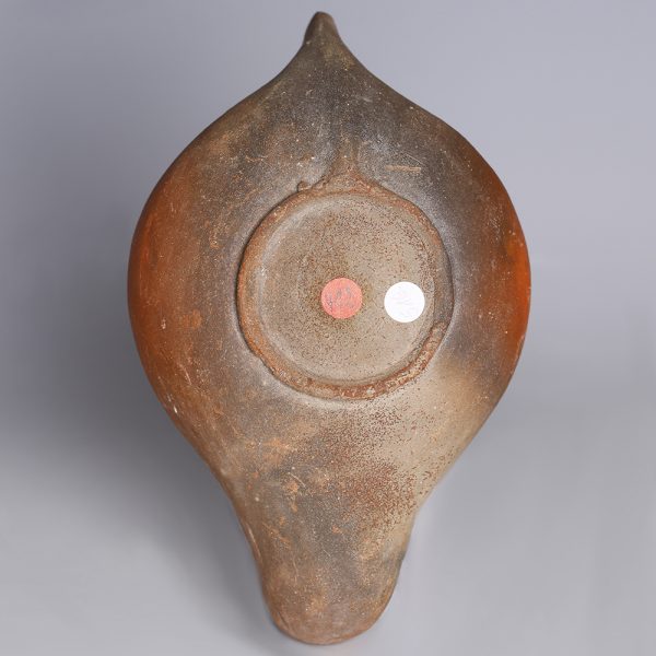 Roman North African Oil Lamp with Kantharos