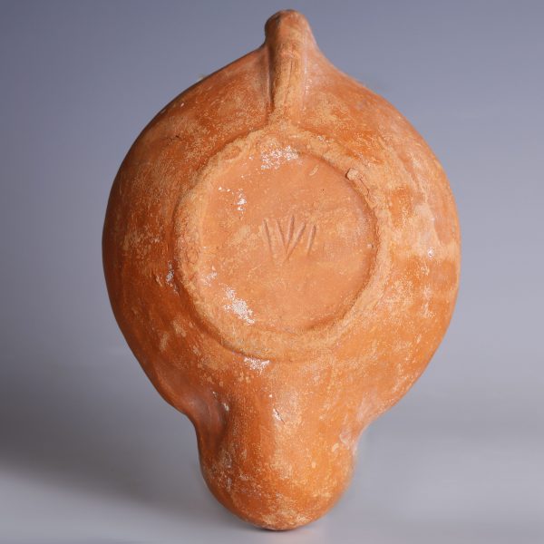 Roman Oil Lamp with Cupid and Psyche
