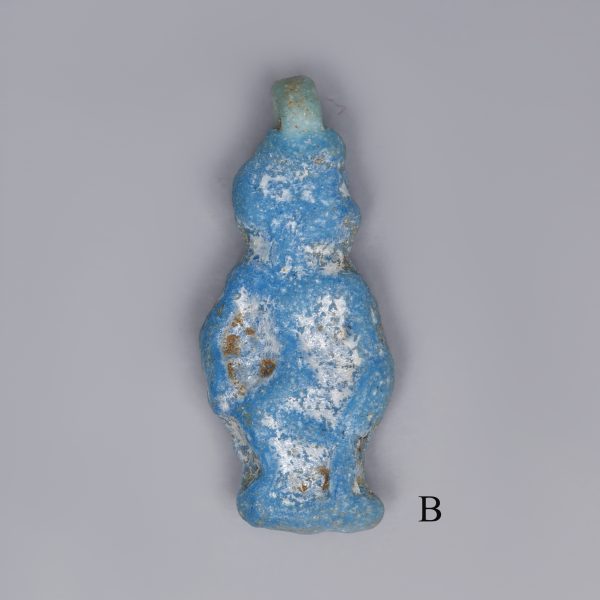 egyptian faience amulet bes 3