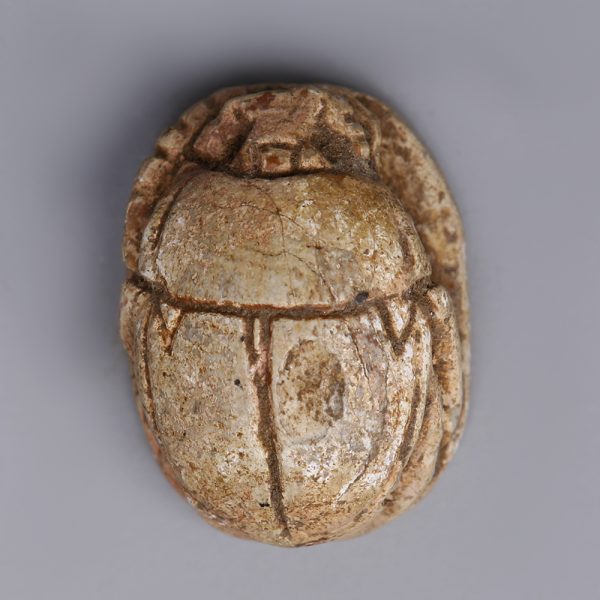 Egyptian Steatite Scarab dedicated to Ma’at
