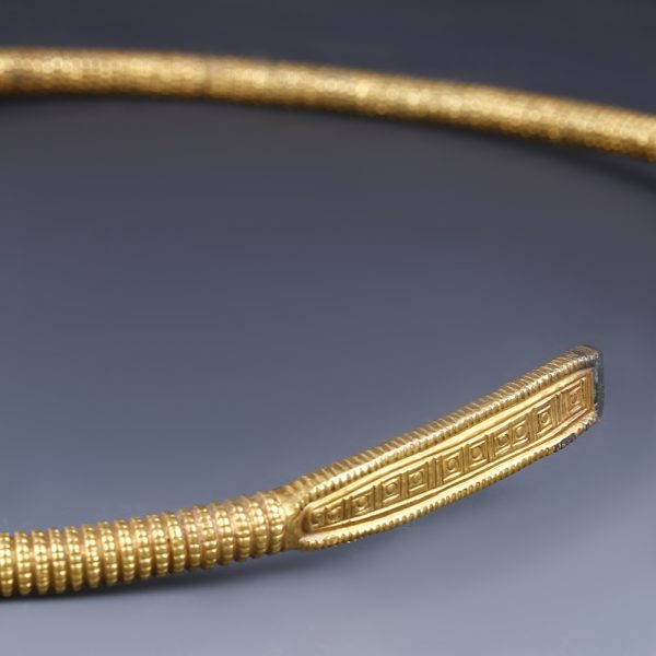 Exceptional Celtic Gold Plated Torc