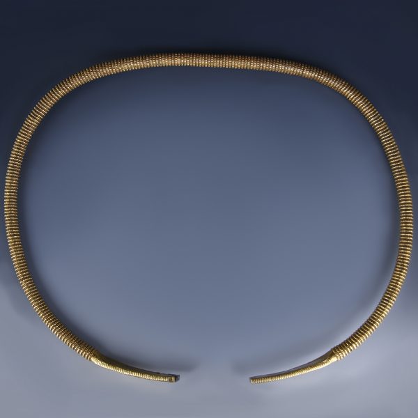 Exceptional Celtic Gold Plated Torc