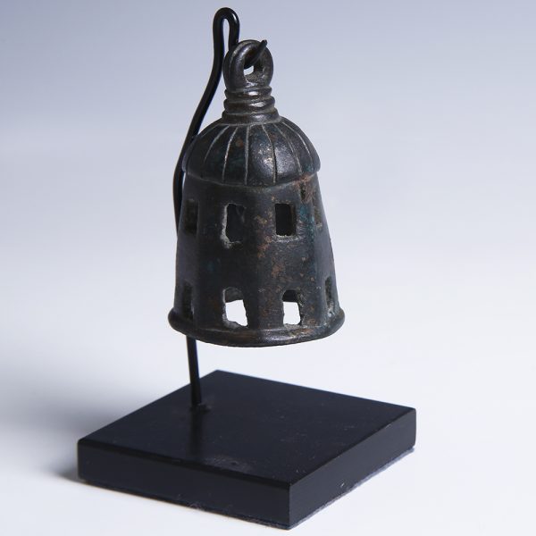 Roman Bronze Bell with Dark Patina