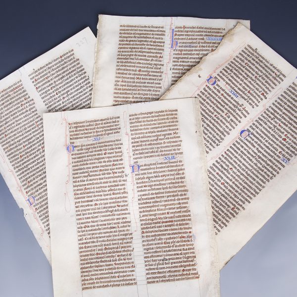 Selection of Medieval British Bible Pages