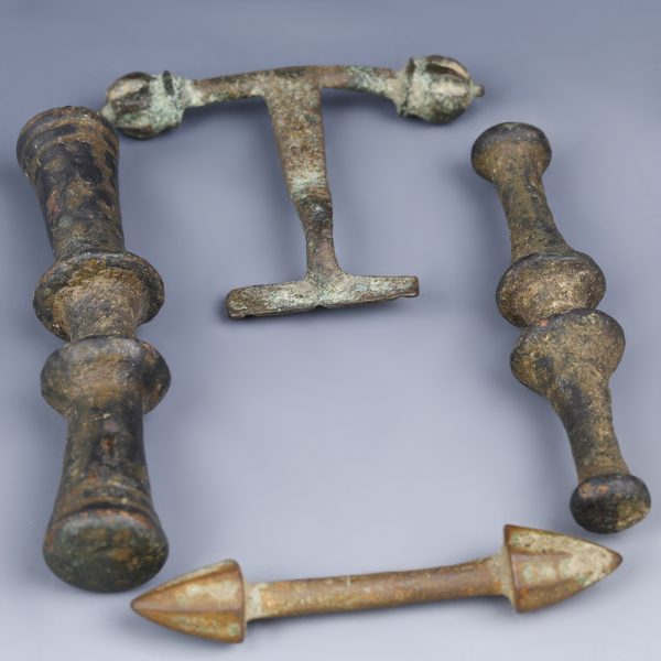 four celtic bronze toggles 2