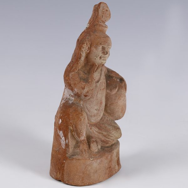 Romano-Egyptian Terracotta Statuette of Harpocrates