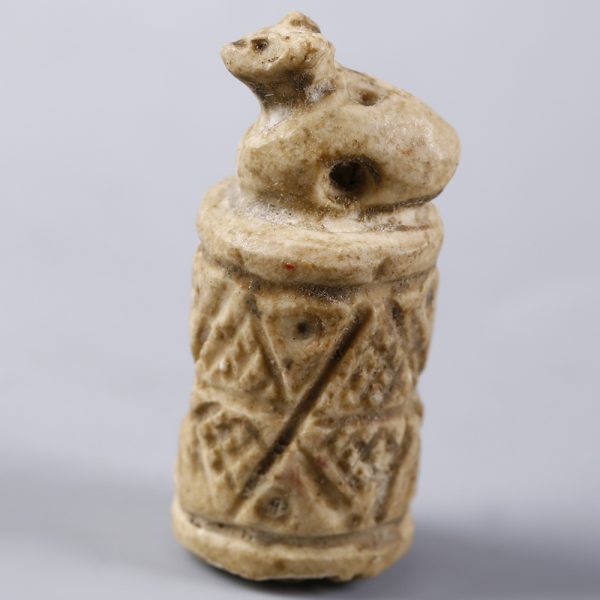 Uruk Cylinder Seal with Ram Shaped Finial