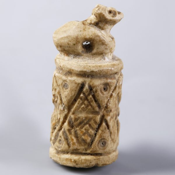 Uruk Cylinder Seal with Ram Shaped Finial