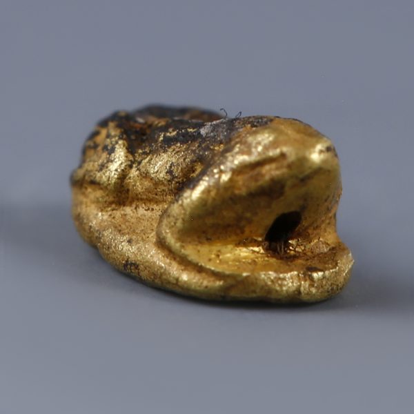 Ancient Egyptian Gold Frog Amulet to Amenhotep III
