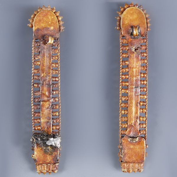 Byzantine Gold Appliques with Gold Granules and Garnets