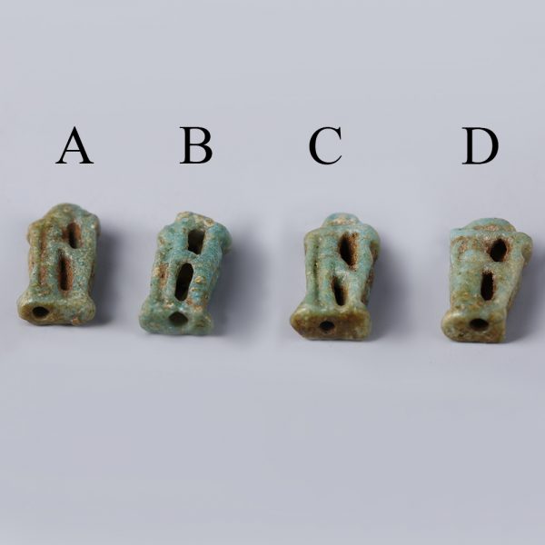Selection of Faience Amulets of Rearing Cobras