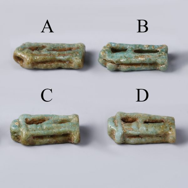 Selection of Faience Amulets of Rearing Cobras