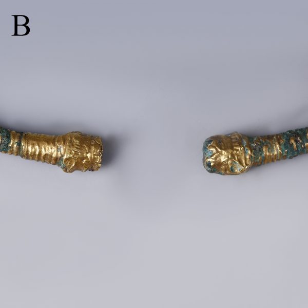 Selection of Scythian Gold Clad Torcs