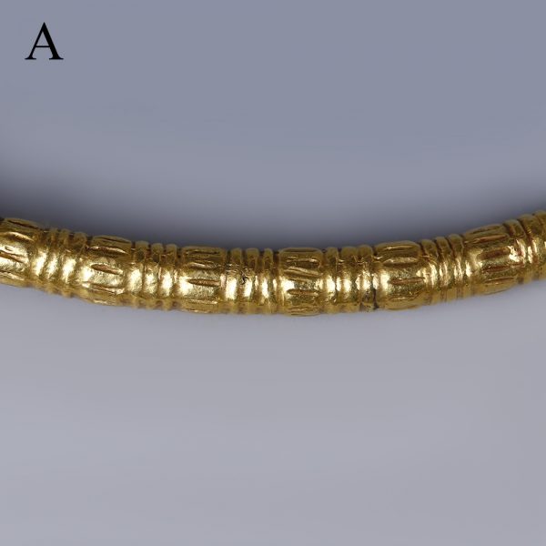Selection of Scythian Gold Clad Torcs