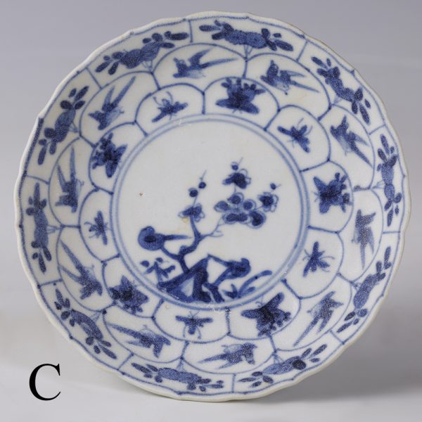 selection of kangxi blue and white saucers c