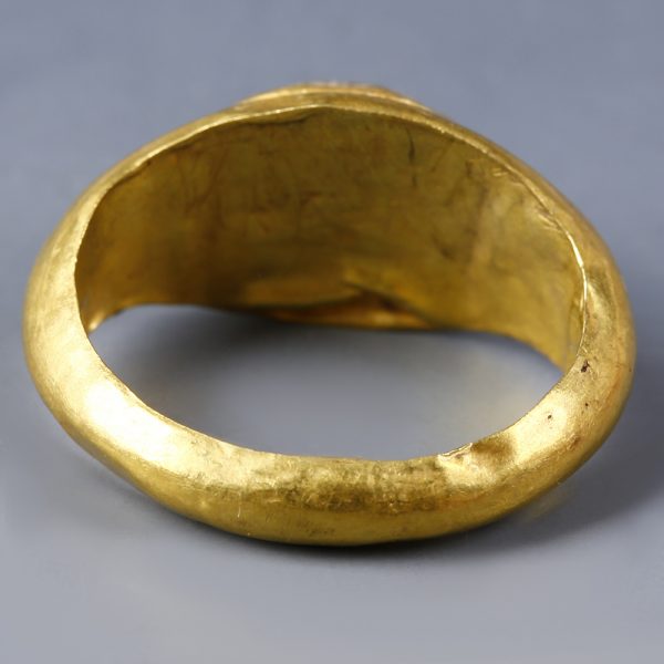 Roman Gold Ring with Glass Paste Inset
