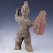 Eastern Han Dynasty Warrior Figure with Pigments