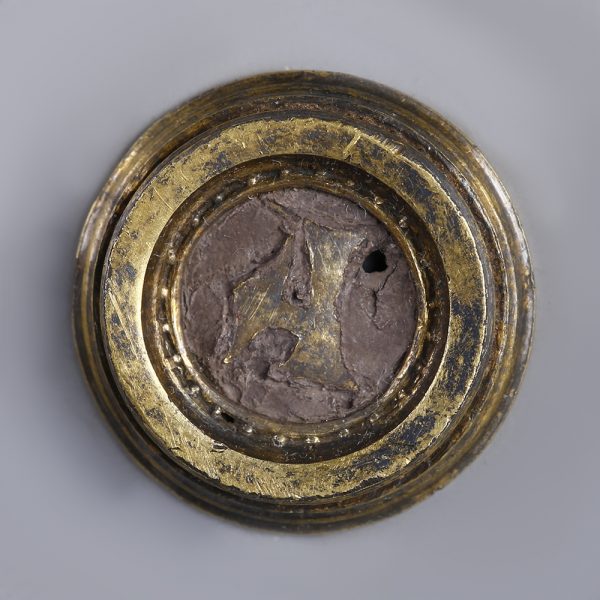 Medieval Silver Applique with Owner's Initial