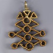 Near Eastern-Western Asiatic Gold Pendant with Granules