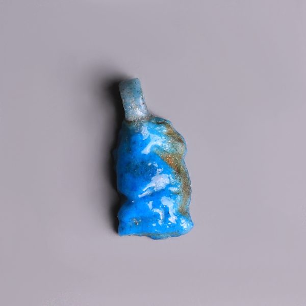 Egyptian Faience Amulet of Thoth as a Baboon