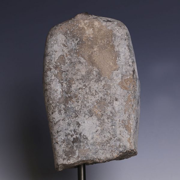 Chinese Sui Dynasty Grey Fragmentary Torso of a Buddhist Deity