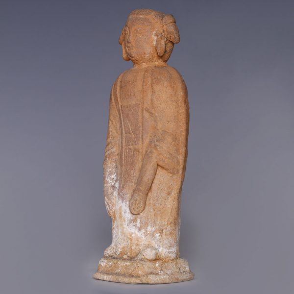 Chinese Han Dynasty Red Terracotta Figurine